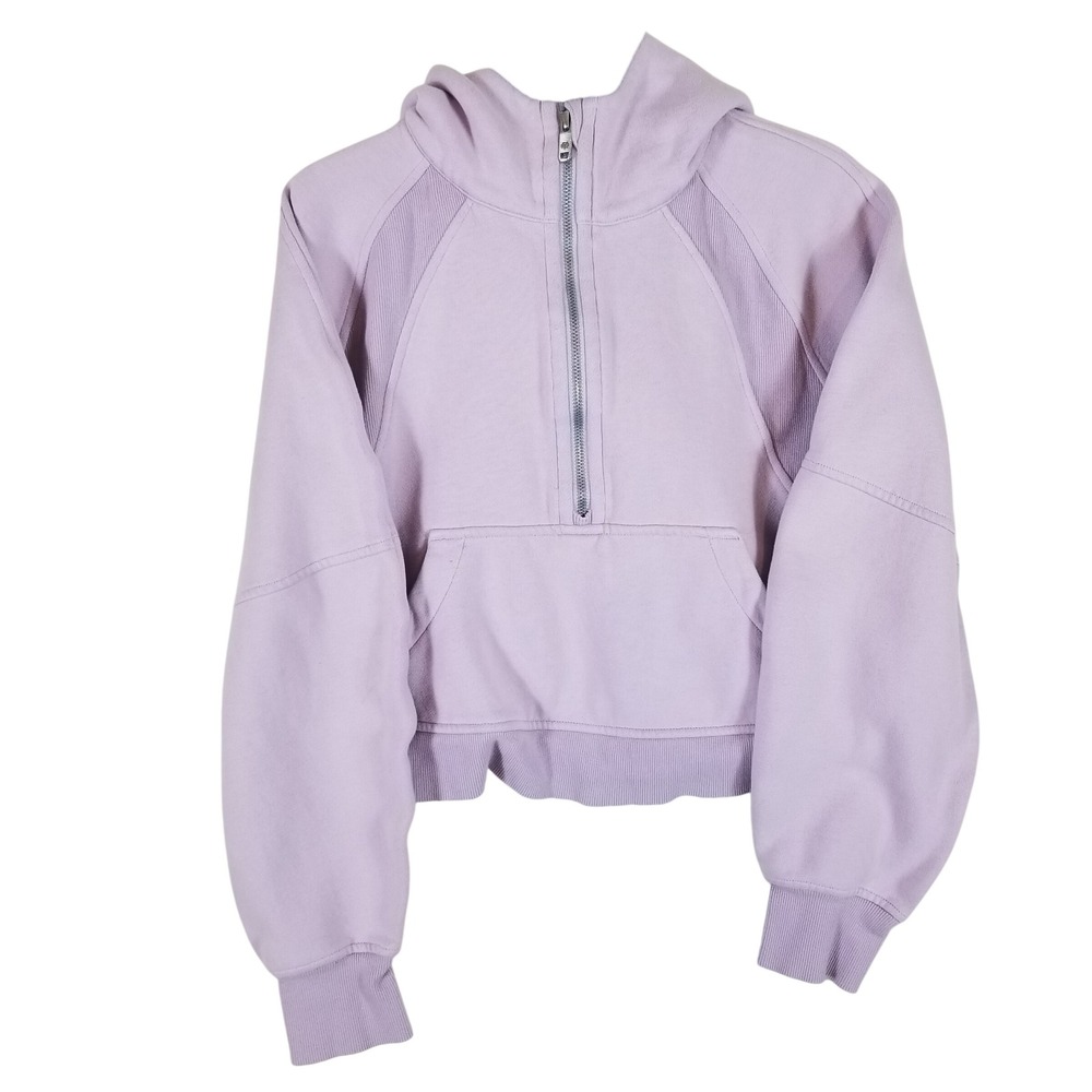 Lululemon‎ Scuba Oversized Half-Zip Hoodie Women XS/S Purple Wisteria LW3DM4S